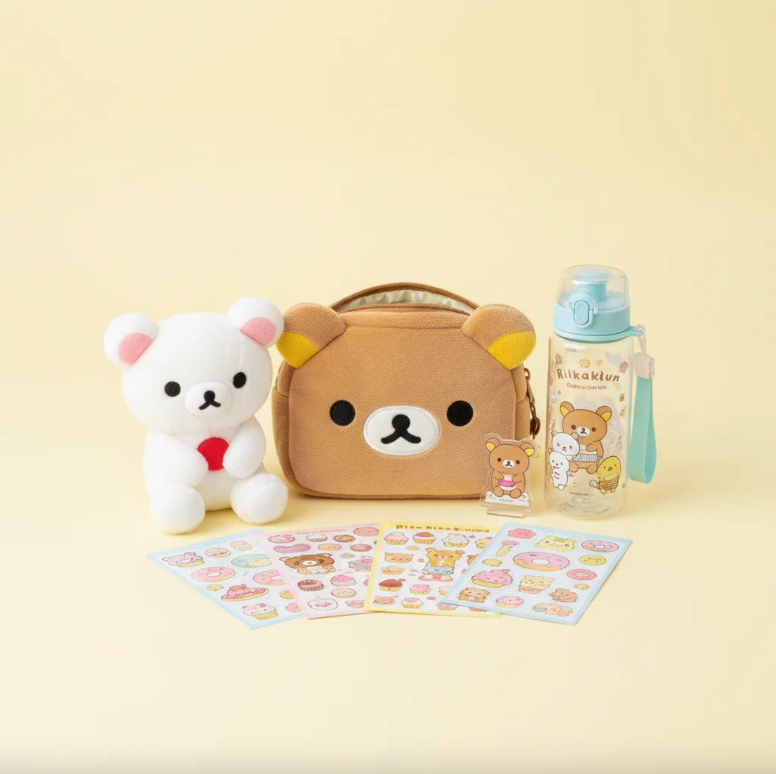 Fuwu Bear Face Pencil Pouch – Adorable Plush Organizer