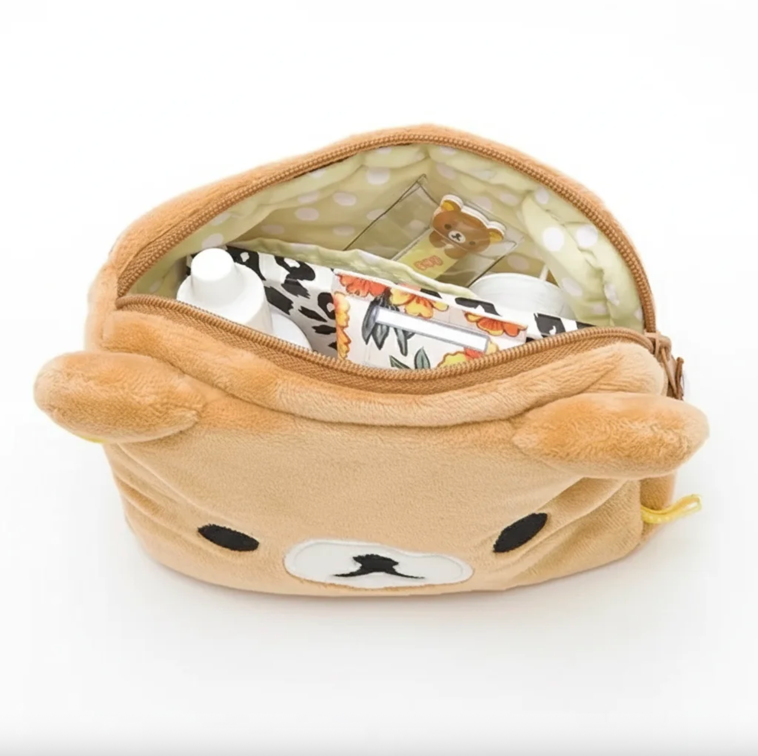 Fuwu Bear Face Pencil Pouch – Adorable Plush Organizer