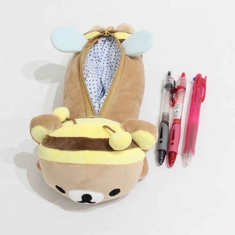 Fuwu Bear/Bee Pencil Pouch - Zip Up