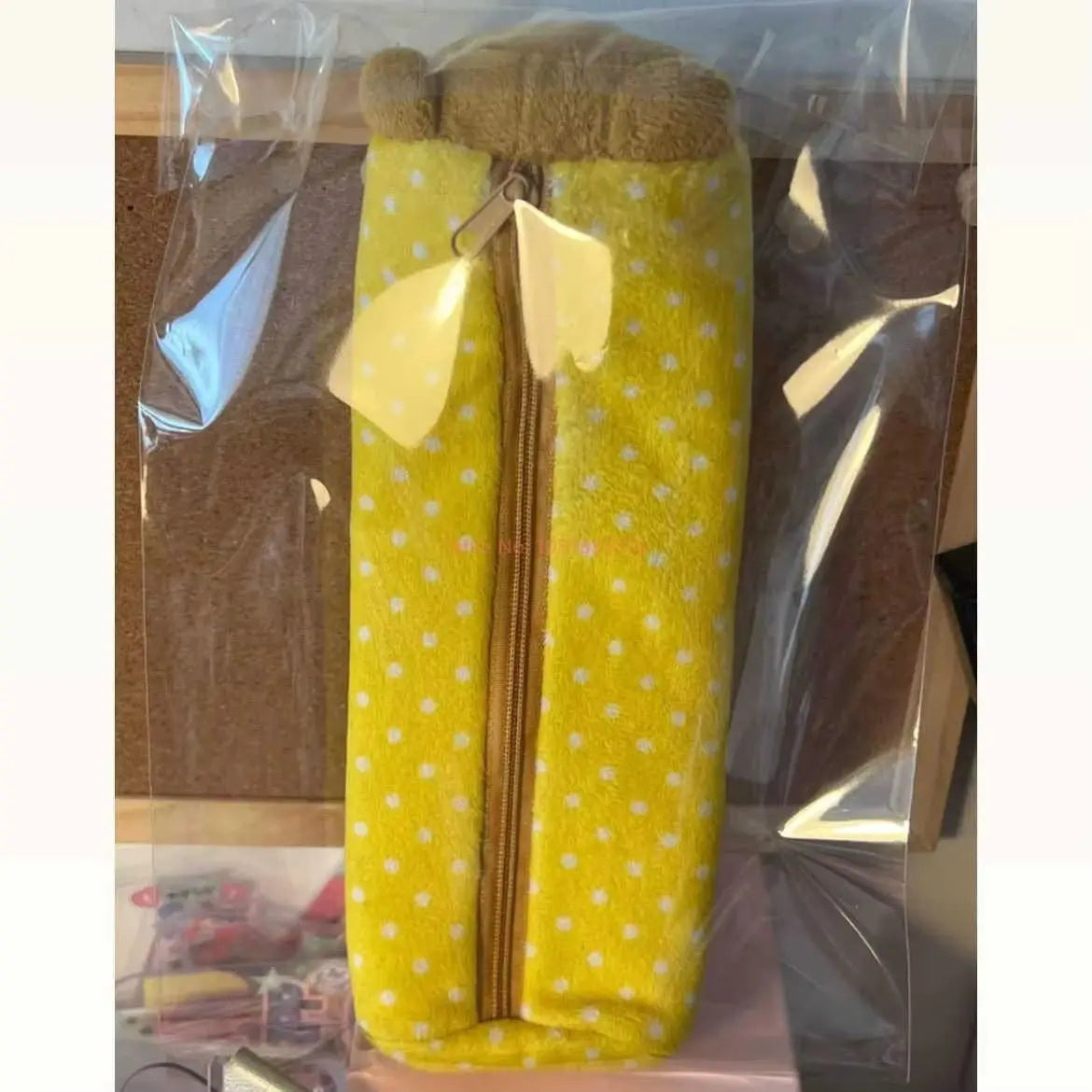 Kawaii Rilakkuma Plush Pencil Case For Kids Girls Cartoon Wave Point Cute Pencil Pouch Organizer Pen Bag School Stationery Gifts