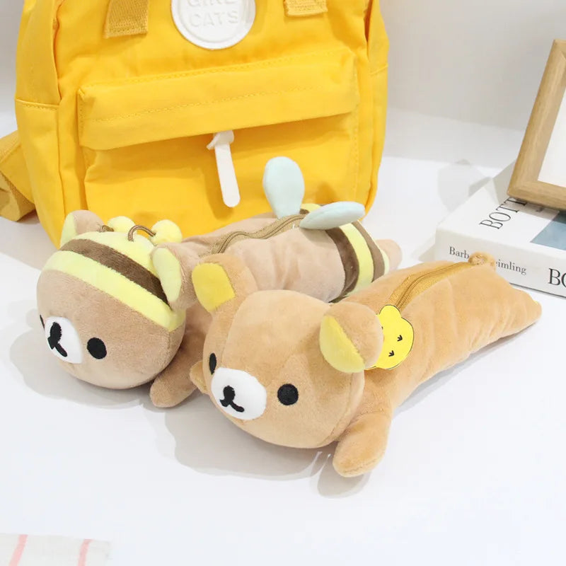 Fuwu Bear/Bee Pencil Pouch - Zip Up